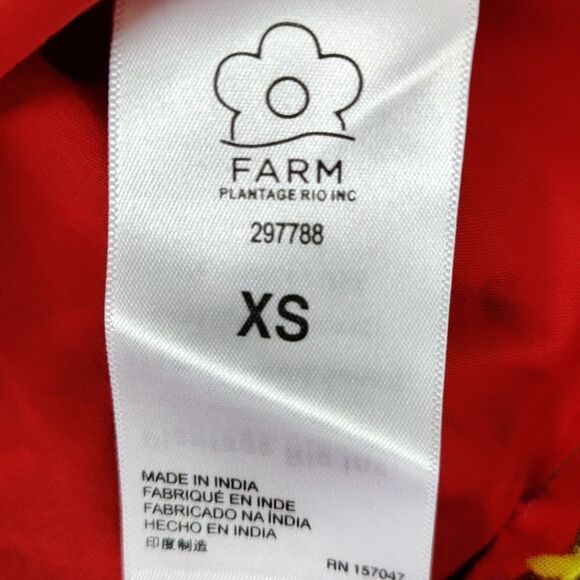 NWT $115 FARM Rio ruffle spaghetti strap top - Picture 6 of 7